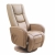 Komfortowy fotel wypoczynkowy beżowy z masażem i podgrzewaniem, z ergonomicznym oparciem i stabilną konstrukcją, idealny do codziennego odpoczynku.