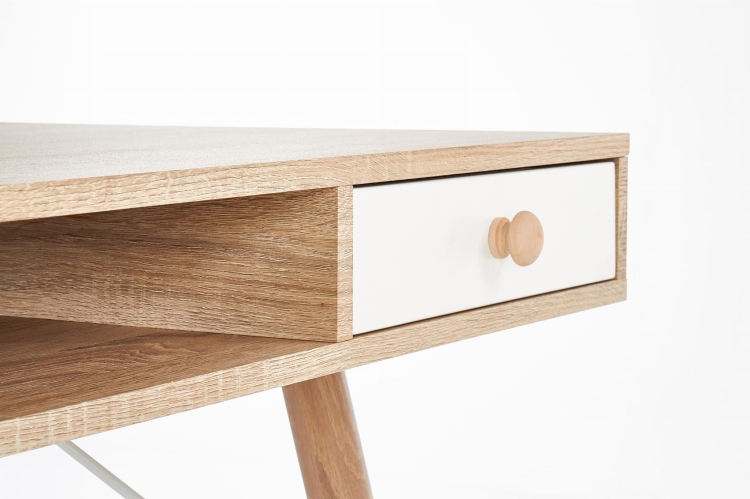 Biurko dąb sonoma B-34 detal