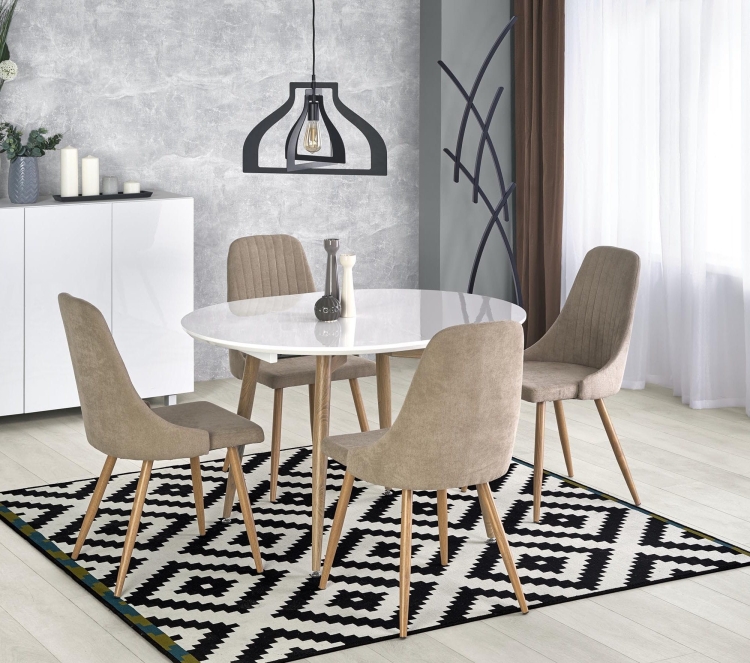 biały stół rozkładany elegancka konstrukcja nowoczesny design