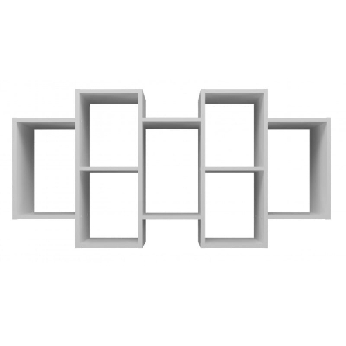 Półki na ścianę białe nowoczesne do salonu wiszące