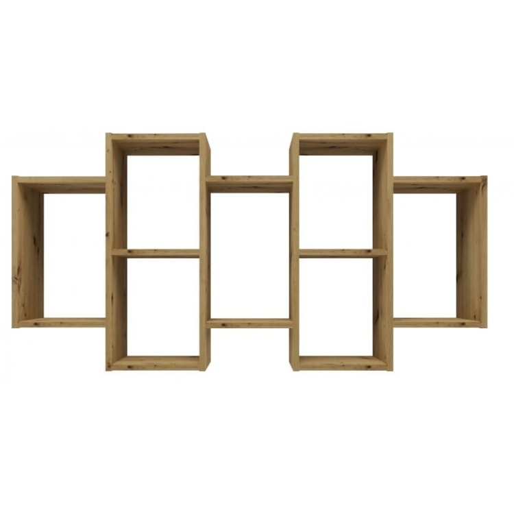 Półki na ścianę dąb artisan nowoczesne do salonu wiszące