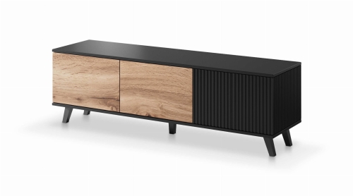 Szafka pod telewizor drewniana 150 cm nowoczesna.