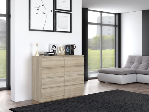 Komody dąb sonoma funkcjonalne do nowoczesnych wnętrz.