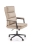 Fotel biurowy ADRIANO beżowy z ekoskóry jako eleganckie krzesło do biura.