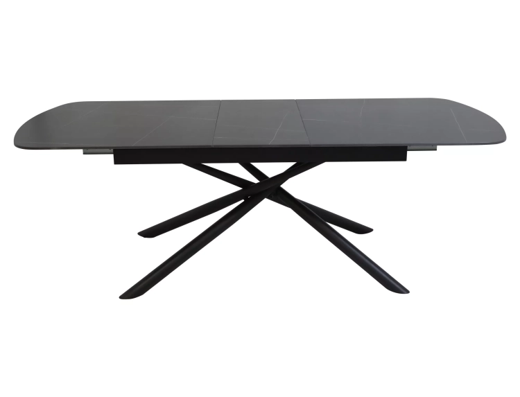stół do salonu vector z funkcją rozkładania, czarna ceramika, minimalistyczna forma