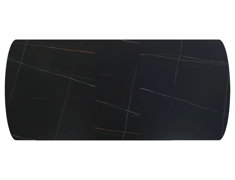 stół czarny rozkładany vector, elegancki ceramiczny blat, metalowa konstrukcja