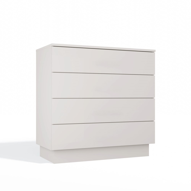 Komoda Kaszmir ATENA 4S czteroszufladowa w kolorze beżowym mat