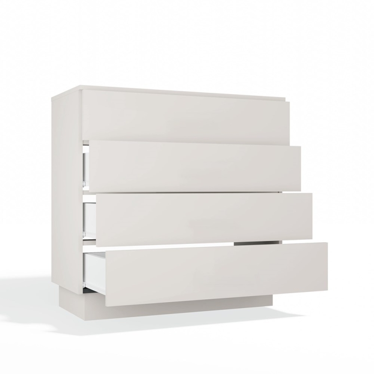 Komoda z szufladami Kaszmir ATENA 4S – elegancka beżowa komoda 85 cm