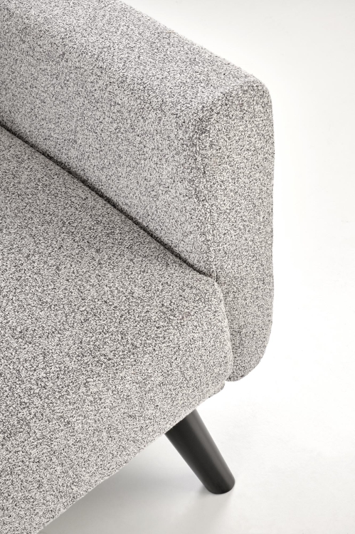 Stylowa sofa rozkładana LARIX szara, tapicerowana przyjemną w dotyku tkaniną, idealna do codziennego wypoczynku.