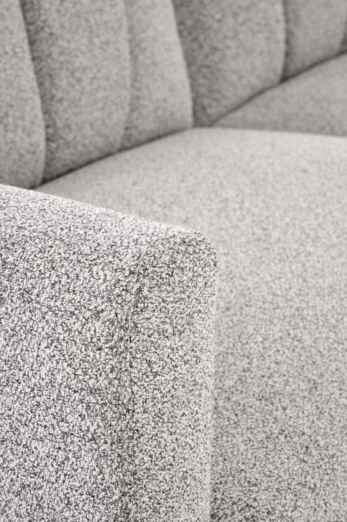 Sofa LARIX szara z funkcją spania, wygodna i elegancka, doskonały wybór do salonu w nowoczesnym stylu.