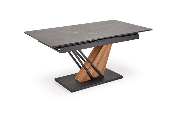 stol rozkladany marmur czarny do jadalni