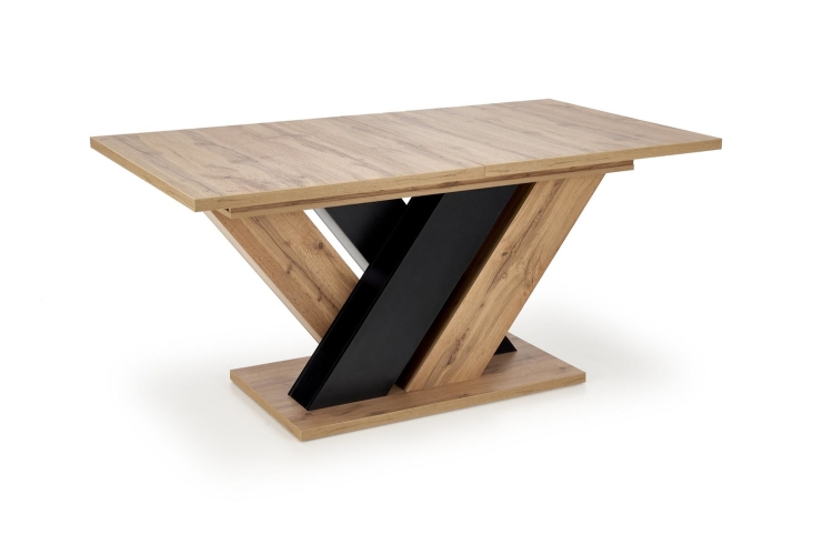 stol do jadalni loftowy z geometryczna podstawa