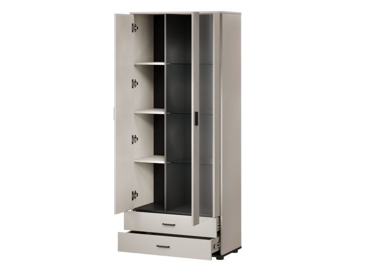 witryna z szufladami do salonu z duza pojemnoscia