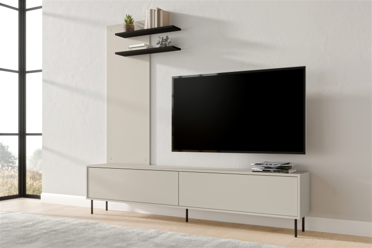 Panel TV MASHA z matowym wykończeniem kaszmir.