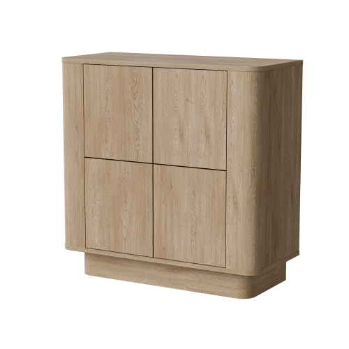 Nowoczesna komoda MARCO dąb Cremona 80 cm o głębokości 35 cm