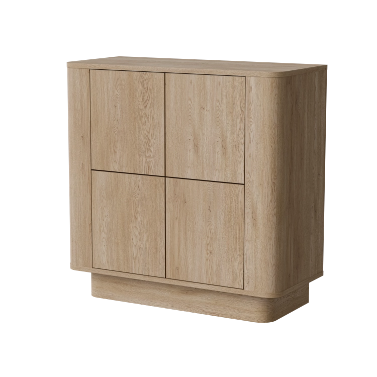 Nowoczesna komoda MARCO dąb Cremona 80 cm o głębokości 35 cm