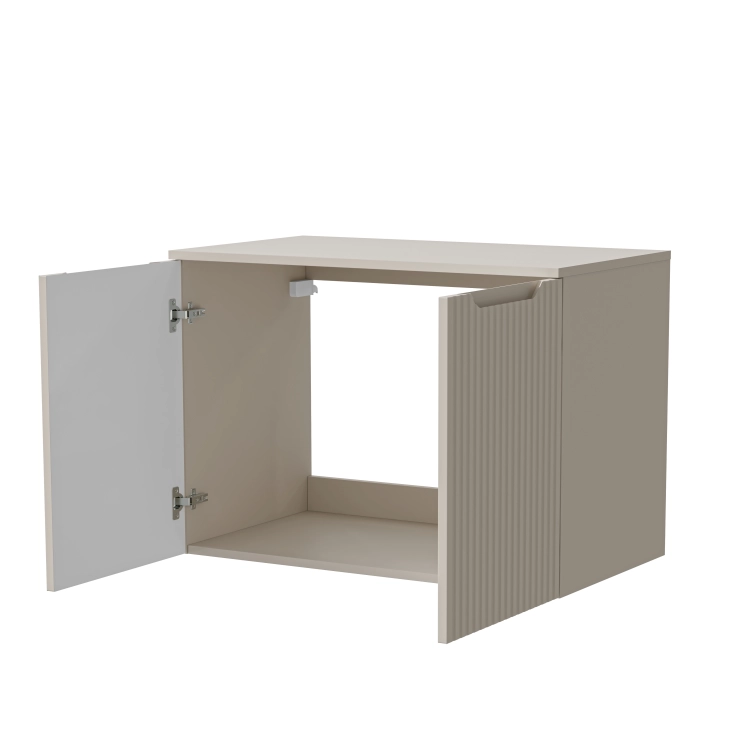 Szafka pod umywalkę kaszmir 80 cm SANTI wisząca z dwoma drzwiami