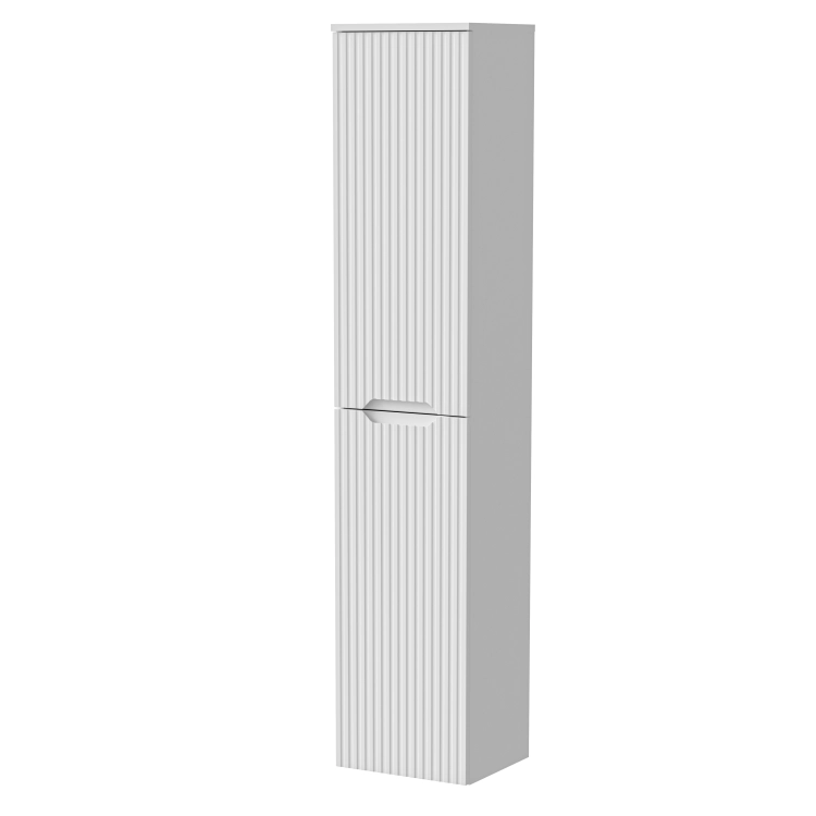 Szafka do łazienki wisząca SANTI biały mat 35 cm z frezowanym podchwytem