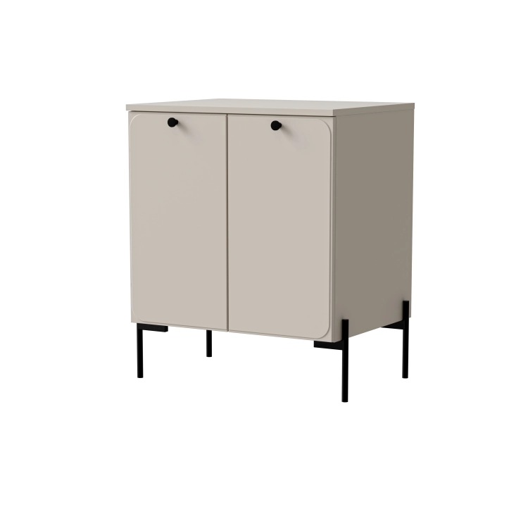 Szafka pod umywalkę nablatową MONA 60 cm kaszmir na czarnych nóżkach