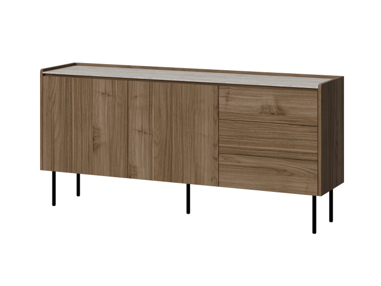 Komoda do salonu ROYAL 160 cm z gładkimi frontami