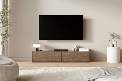 Szafka pod telewizor ARO 180 cm w ciemnobrązowym dekorze drewna