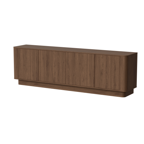 Komoda orzech DARCO 210 cm z czterema drzwiami