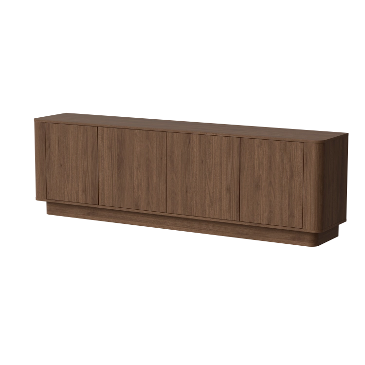 Komoda orzech DARCO 210 cm z czterema drzwiami