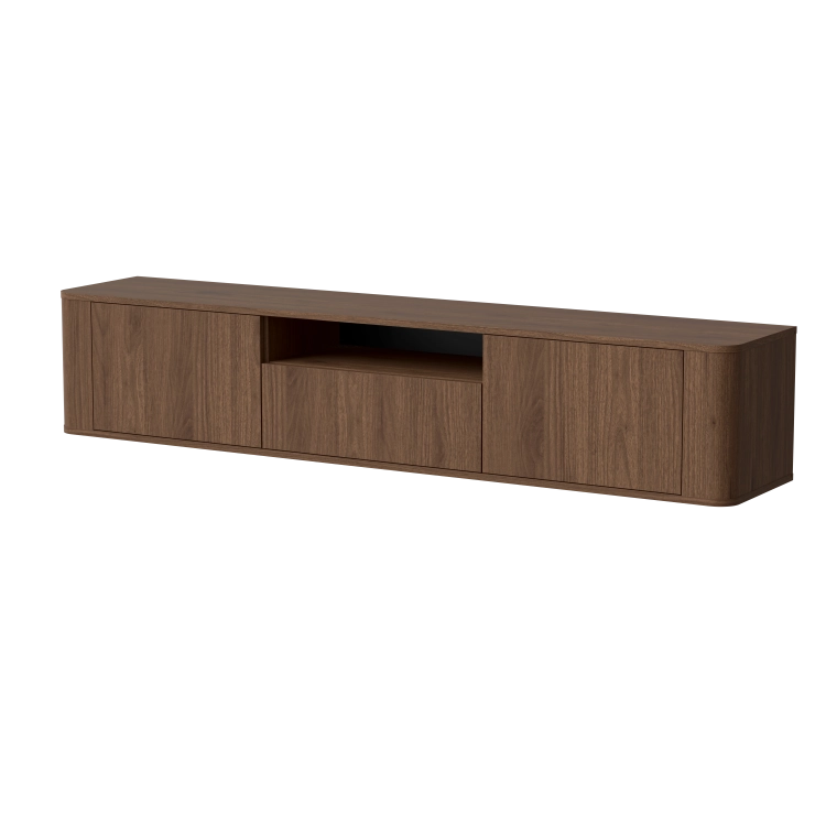Szafka RTV DARCO 180 cm w dekorze orzech Elegant